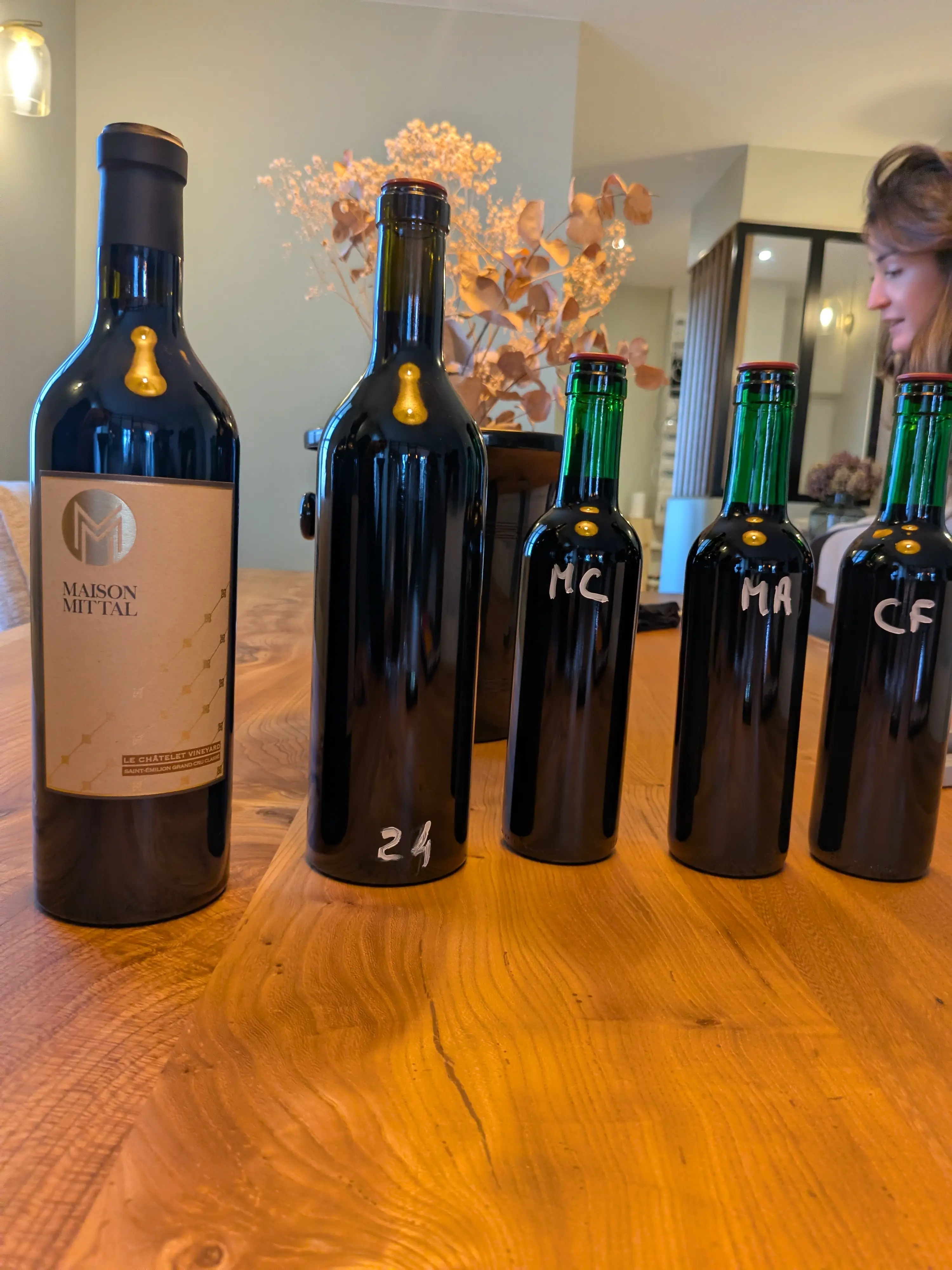 Maison Mittal Saint-Émilion Bordeaux wine blending trials