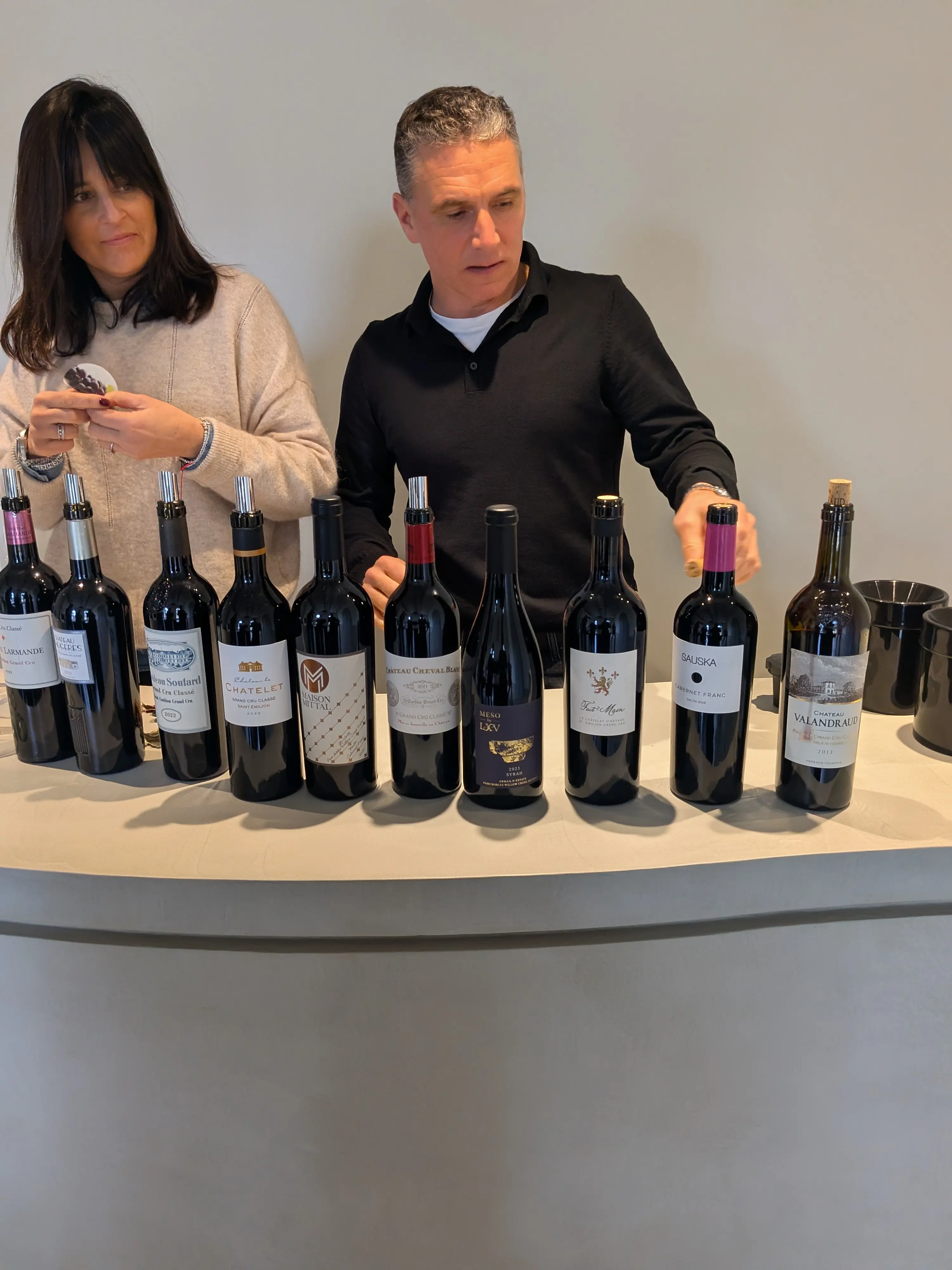 Private Saint-Émilion Bordeaux tasting with Lionel Kreffe of Château Châtelet and Maison Mittal wines