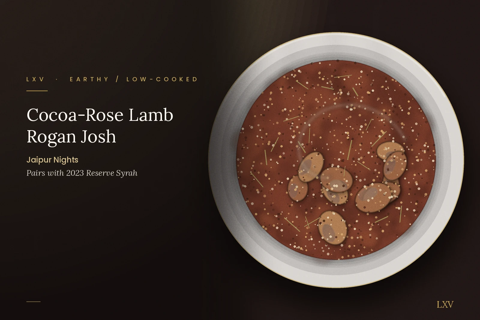 Jaipur Nights: Cocoa-Rose Lamb Rogan Josh