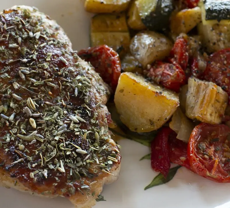 Herbes-de-vie: Provencal Vegetables & Pork Chops Recipe