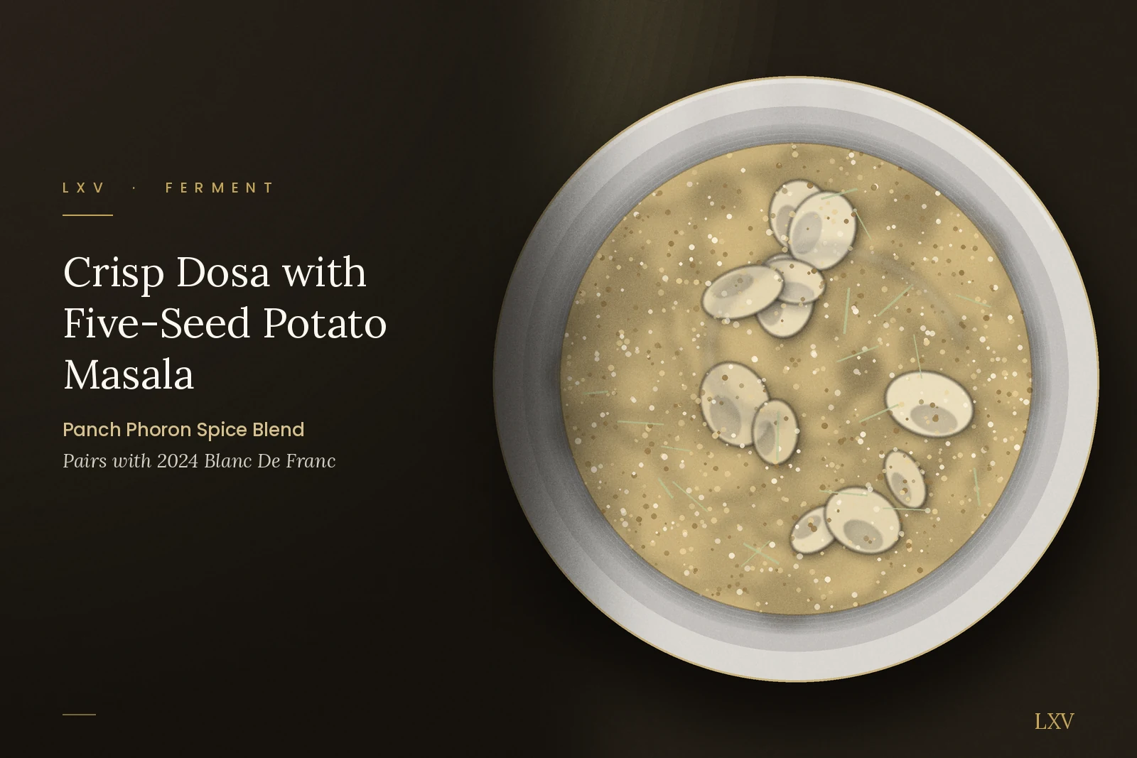 Panch Phoron: Crisp Dosa with Five-Seed Potato Masala