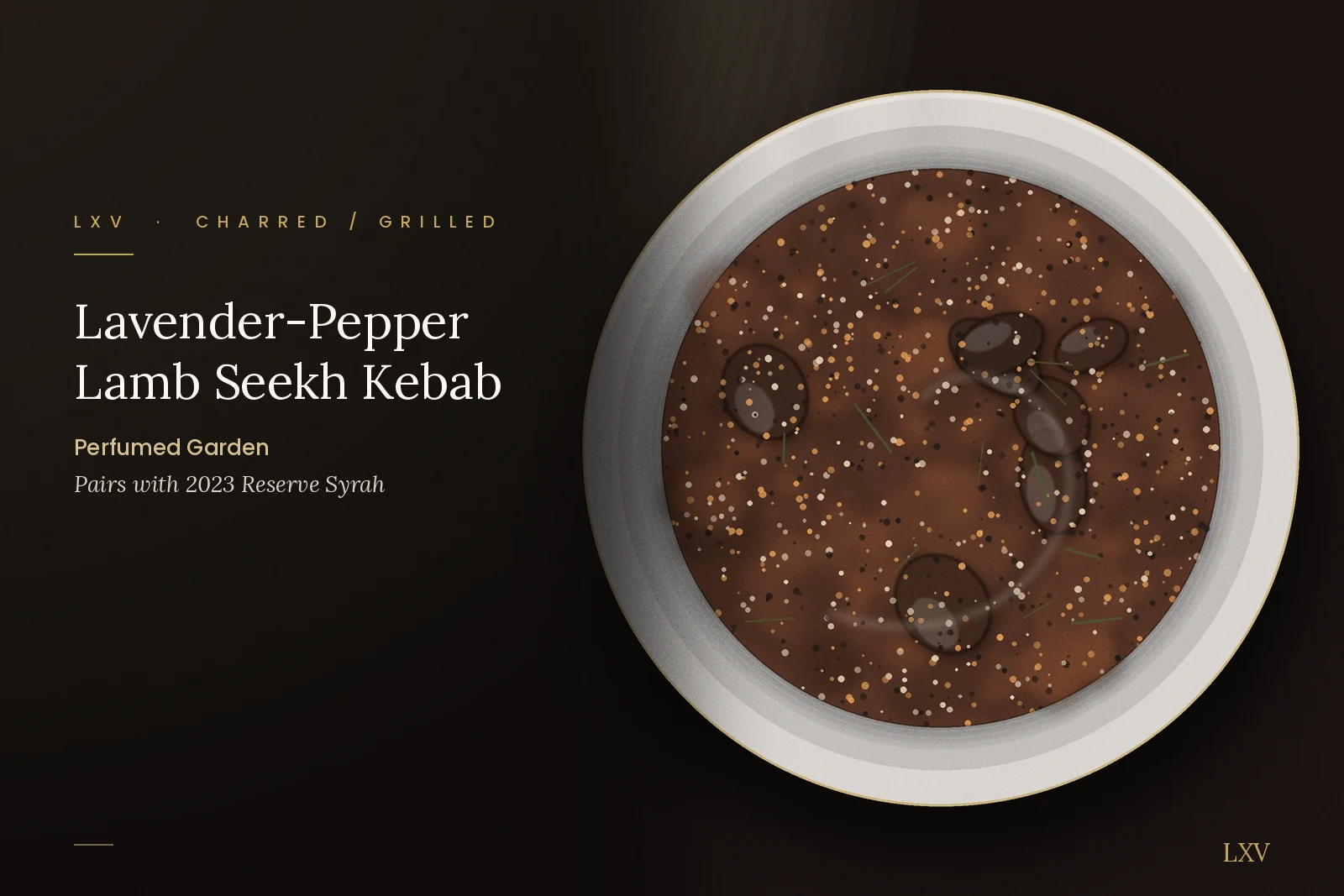 Perfumed Garden: Lavender-Pepper Lamb Seekh Kebab