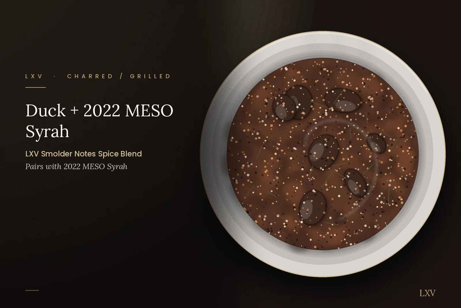 Recipe Card - Smolder Notes: Duck + 2022 MESO Syrah