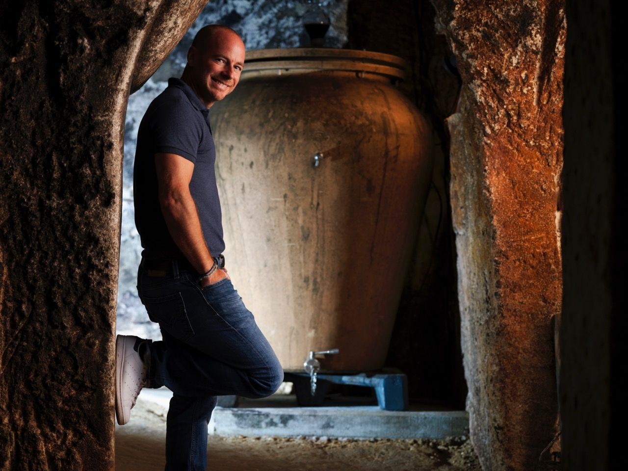 In the cellars at Le Châtelet.