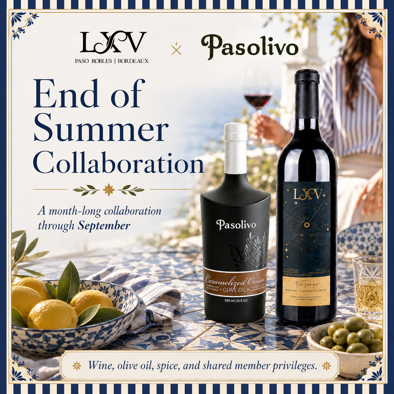 End of Summer Collaboration: LXV x Pasolivo