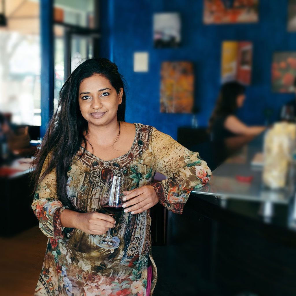 LXV Wine Founder Neeta and team