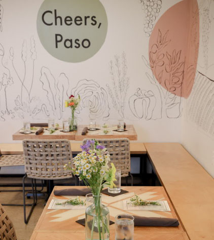 Paso Wine Merchant Dining Room