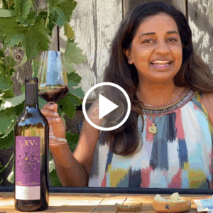 Neeta Mittal discusses 2023 LXV the Jewel Sangiovese and Petit Verdot blend