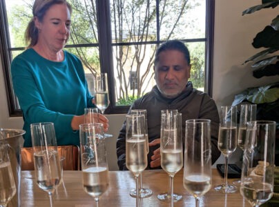 LXV Sparkling Sangiovese Wine Dosage Trials