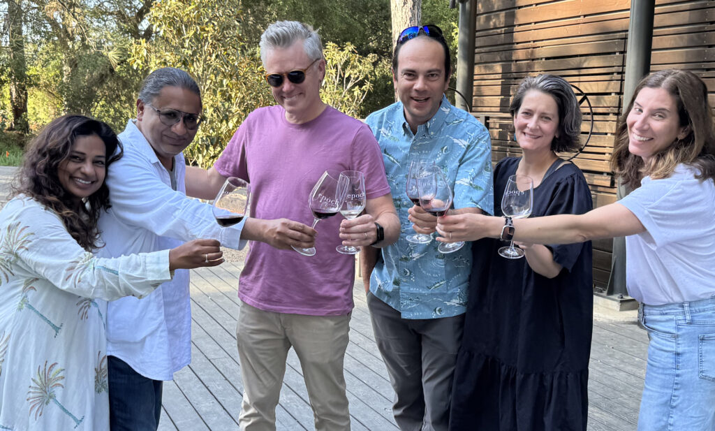 The Viognier Made Me Do It Kunal, Manu and Kevin from MindBody