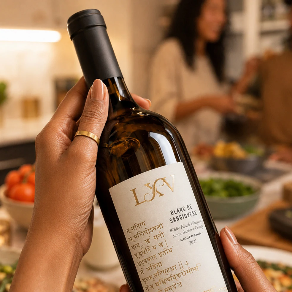 LXV Wine — Blanc de Sangiovese from White Hawk Vineyard, Santa Barbara County, California