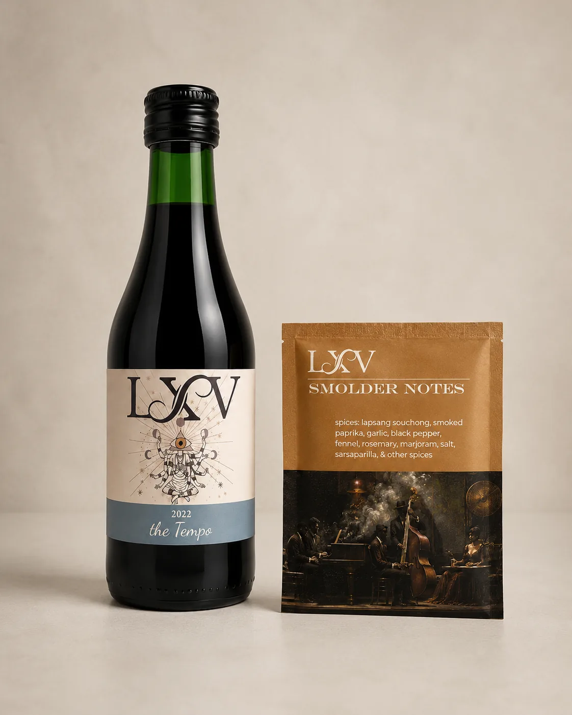 LXV 2022 the Tempo paired with LXV Smolder Notes spice blend